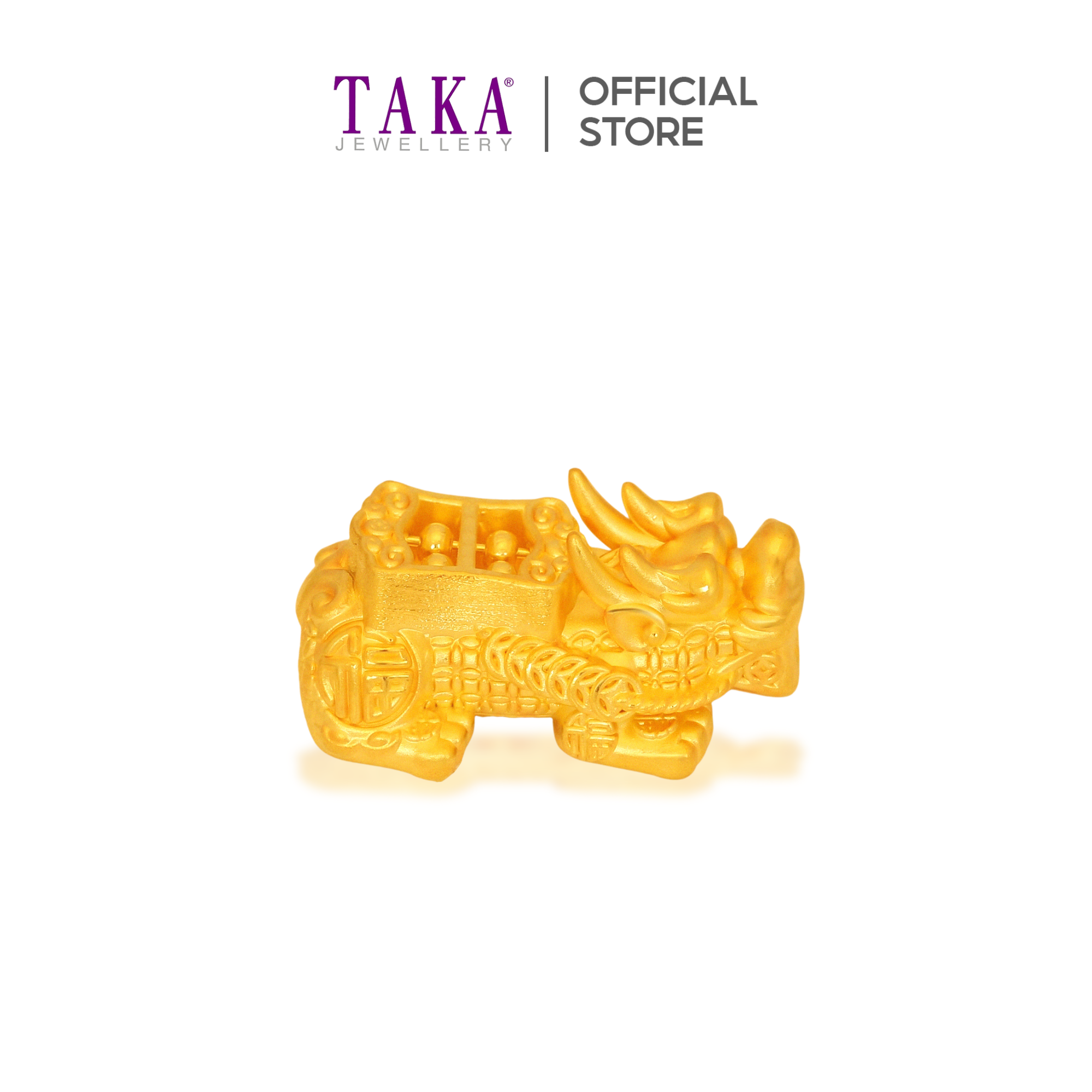 TAKA Jewellery 999 Pure Gold Pixiu Abacus with Beads Bracelet · v20