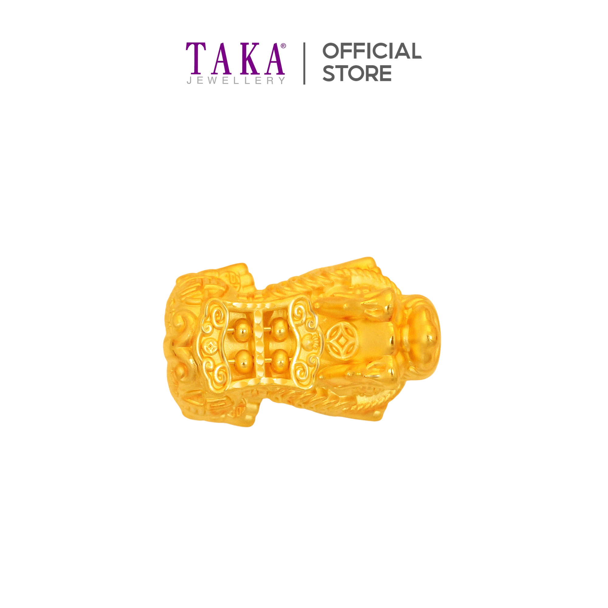 TAKA Jewellery 999 Pure Gold Pixiu Abacus with Beads Bracelet · v20
