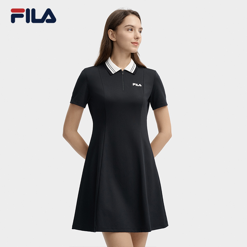 FILA CORE LIFESTYLE HERITAGE Women Dress (Black) - The Pompidou Centre Collection · v4