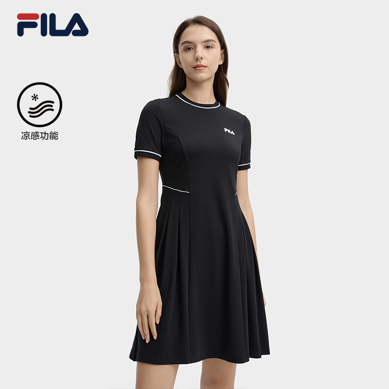 FILA CORE LIFESTYLE HERITAGE Women Dress (Black) - The Pompidou Centre Collection · v3