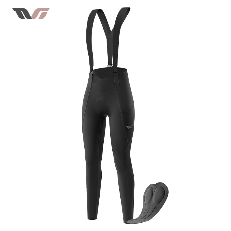 【TVI】Pantaloni da ciclismo da donna ROCKBROS Pantaloni da ciclismo da donna ad alta elasticità ad asciugatura rapida con cinturino staccabile MTB Pantaloni da ciclismo da strada Pantaloni da equitazione traspiranti con tasca laterale