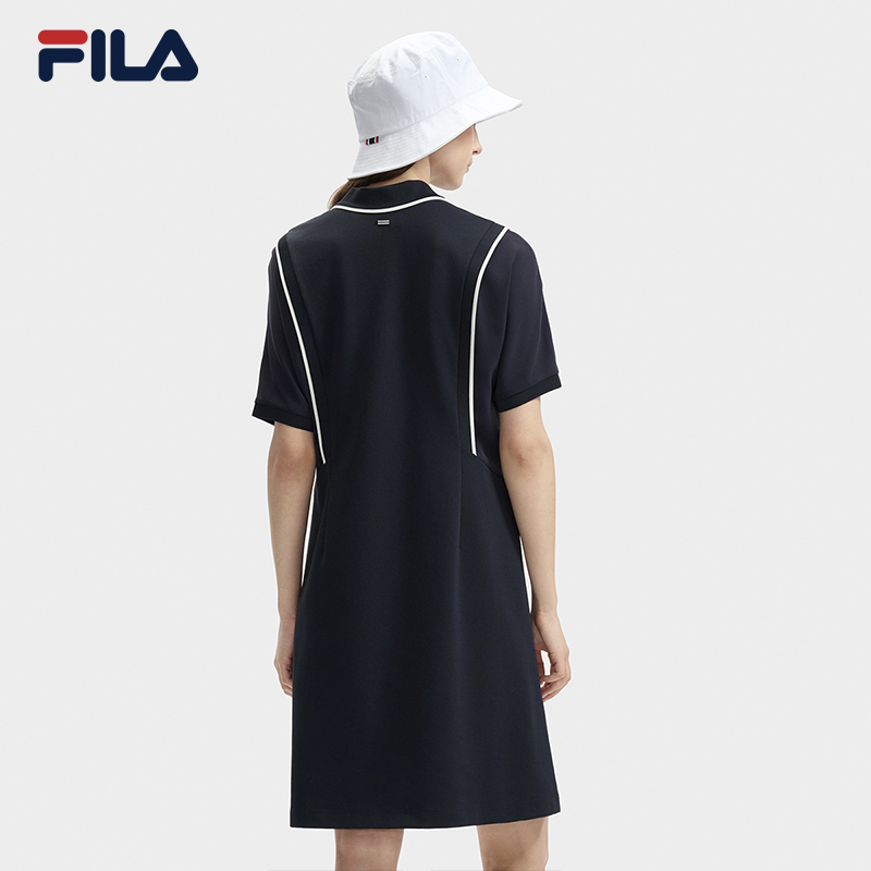 FILA CORE LIFESTYLE MODERN HERITAGE DNA-FRENCH CHIC Women Dress (Navy) · v2