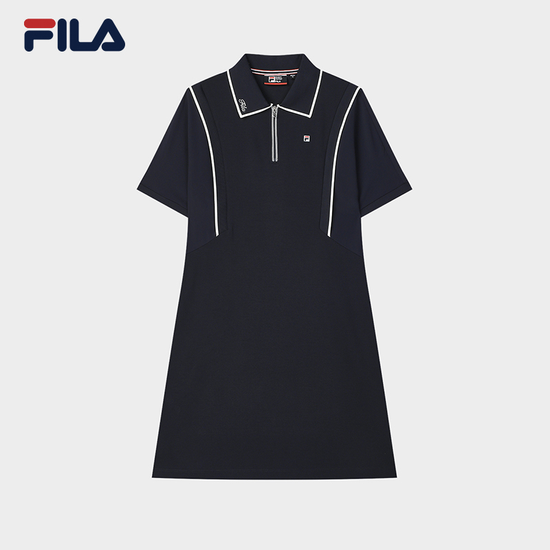 FILA CORE LIFESTYLE MODERN HERITAGE DNA-FRENCH CHIC Women Dress (Navy) · v2