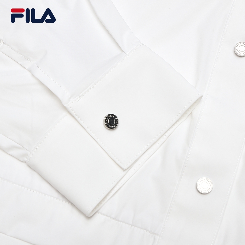 FILA CORE LIFESTYLE MH1 DNA-FRENCH CHIC Women Woven Shirt (White)