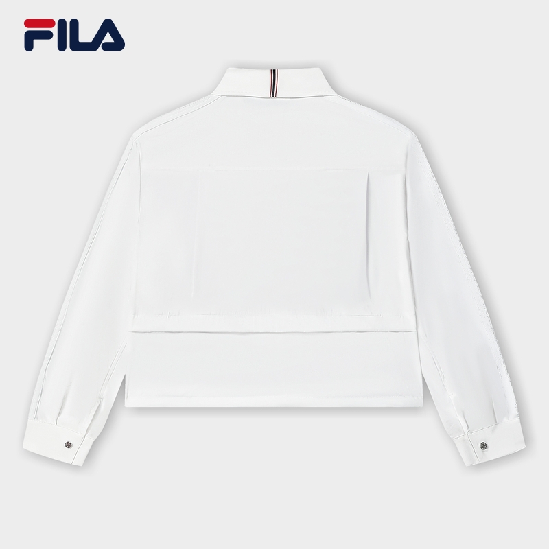 FILA CORE LIFESTYLE MH1 DNA-FRENCH CHIC Women Woven Shirt (White)