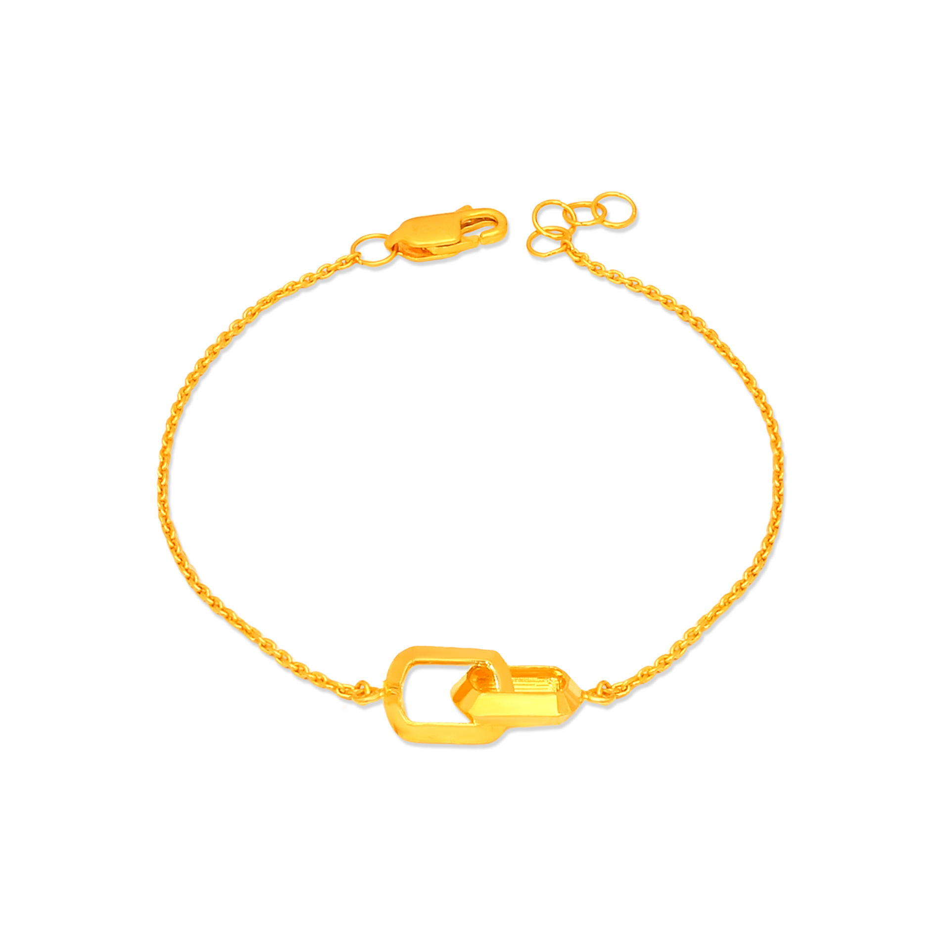 TAKA Jewellery 916 Gold Bracelet with Links · v7