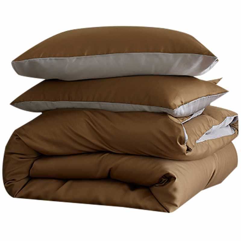 Set di biancheria da letto 60 pezzi in Tencel Four tinta unita Ice Silk Summer Naked, lenzuolo con angoli elasticizzati, set copripiumino, set di lenzuola in tre pezzi AoyuejHasd-CB