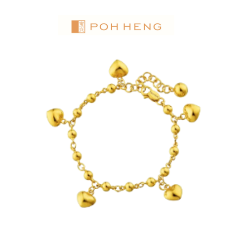 Poh Heng Jewellery Baby Bracelet in Yellow Gold [Price By Weight] · v4