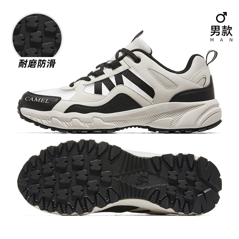 Camel Women's Shoes 2024 Autumn New Sports Shoes Women Abrasion Resistant Non Slip Breathable Outdoor Casual Hiking Shoes Men