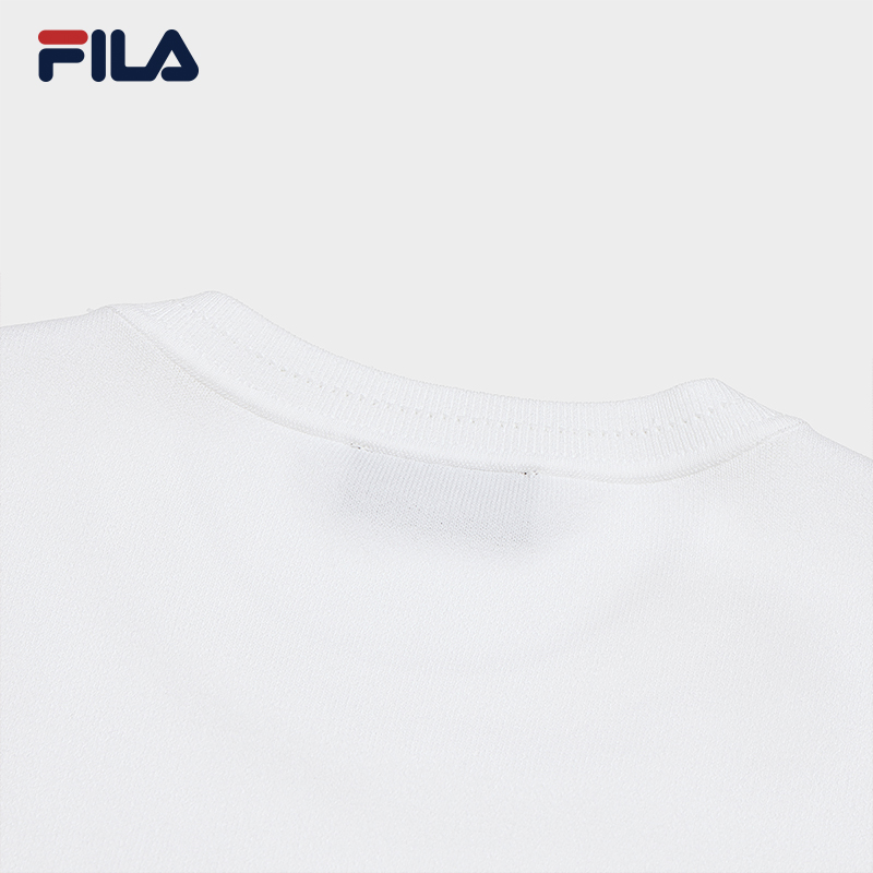 FILA CORE LIFESTYLE HERITAGE MYSTERIOUS JOURNEY Women Knit Top(White)
