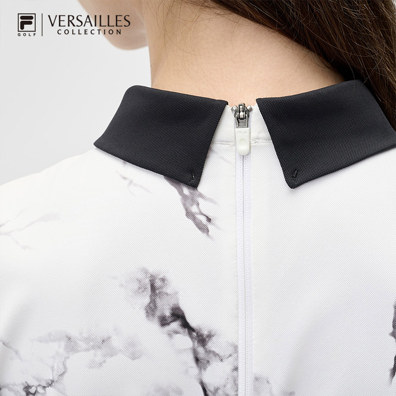 FILA CORE ATHLETICS GOLF2 Women Short Sleeve Polo (Full Print) · v2