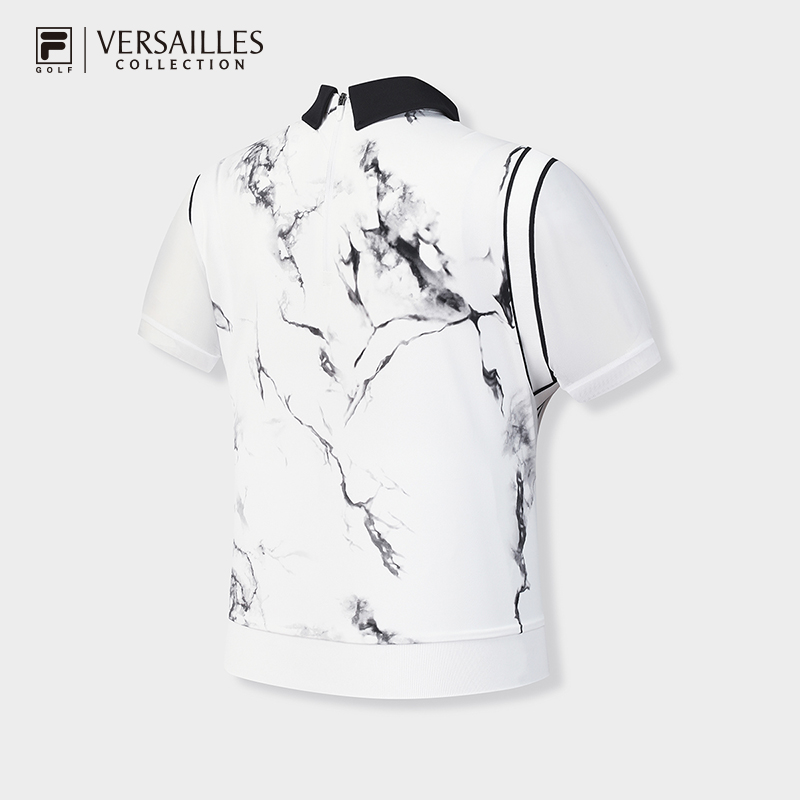 FILA CORE ATHLETICS GOLF2 Women Short Sleeve Polo (Full Print) · v2