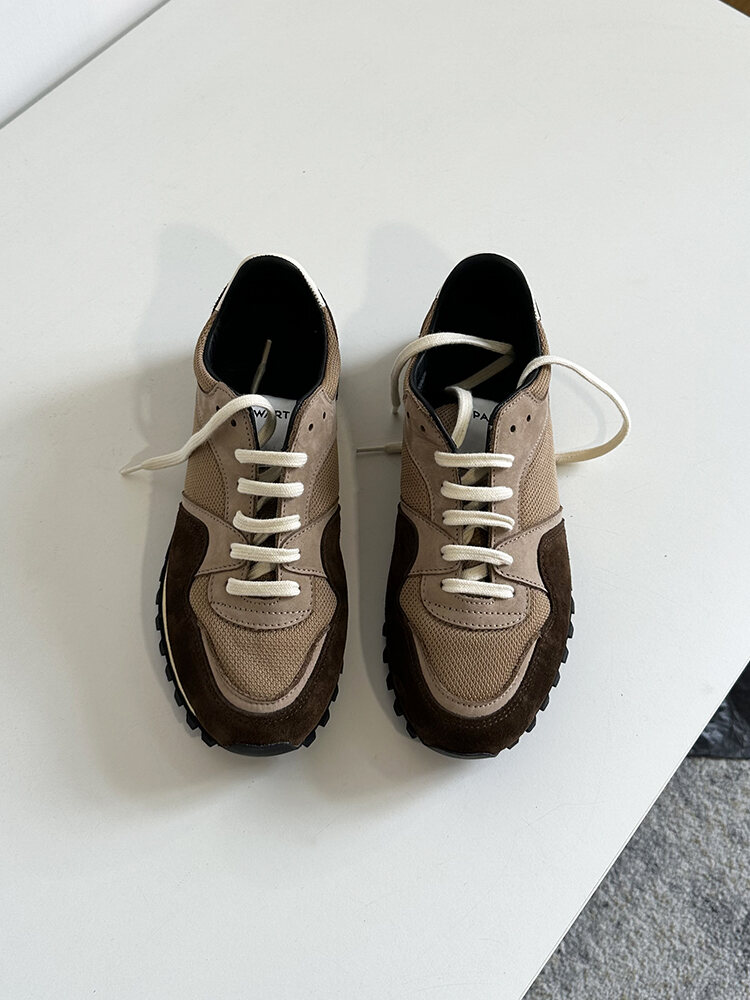 Spalwart Unisex Retro Running Shoes Casual Sporty Style Agan Dequn Fashionable Mesh Lined round Toe Deep Mouth Rubber Sole · v8