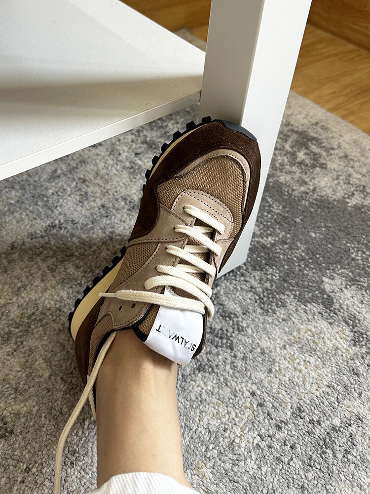Spalwart Unisex Retro Running Shoes Casual Sporty Style Agan Dequn Fashionable Mesh Lined round Toe Deep Mouth Rubber Sole · v8