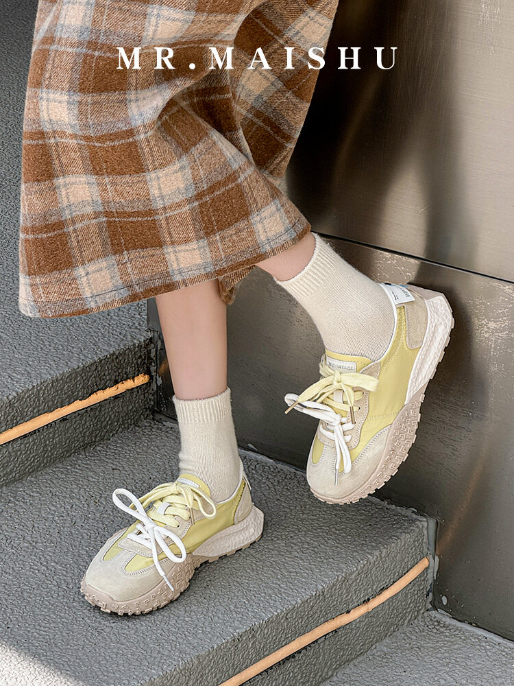 Elevated Thick Bottom Agan De Xin Shoes Women's Ballet Dance Canvas Sneakers Sport Casual Board Shoes Fashionable Leisure · v7