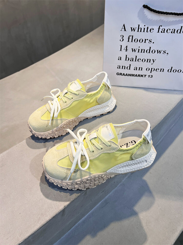 Elevated Thick Bottom Agan De Xin Shoes Women's Ballet Dance Canvas Sneakers Sport Casual Board Shoes Fashionable Leisure · v7