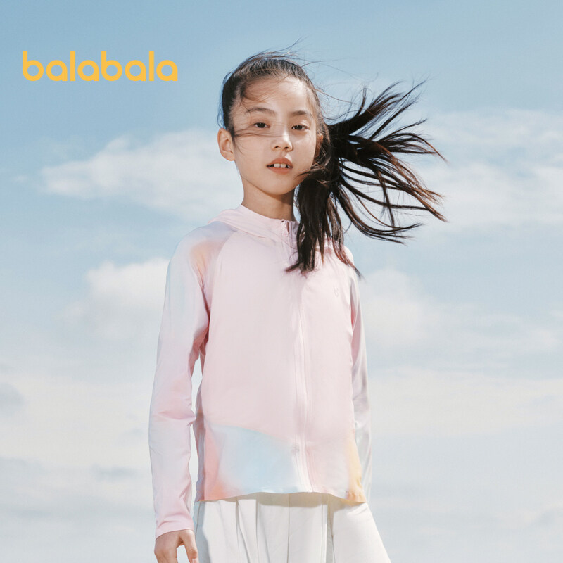 เสื้อแจ็คเก็ตเด็ก balabala สำหรับเด็กชาย คอลเลกชั่นฤดูร้อนปี 2024 ที่มีเสื้อชั้นในที่เย็นสบายและระบายอากาศได้ดีสำหรับเด็กผู้หญิง เหมาะสำหรับใส่เป็นชุดพ่อแม่ลูกและปกป้องผิวจากแสงแดด