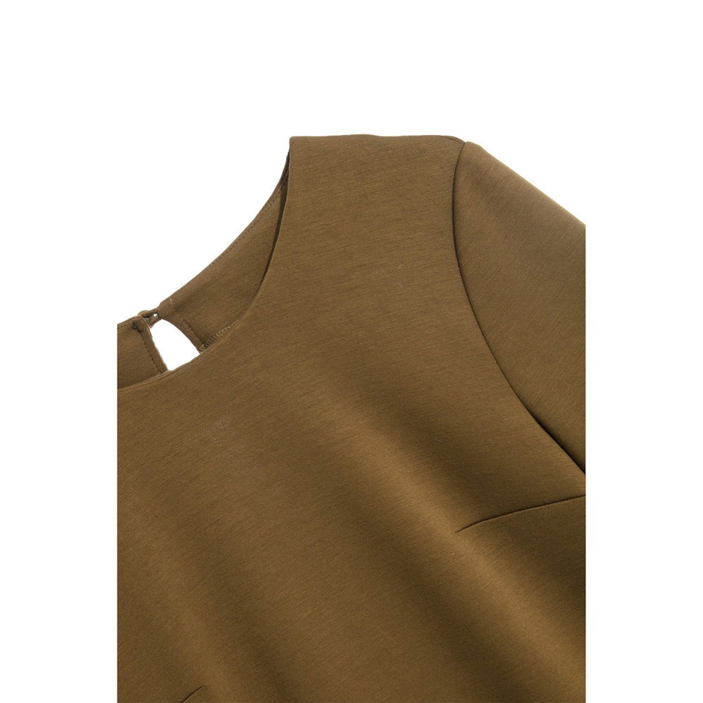 iROO Women Fashion Two Tone Retro Short Dress · v2