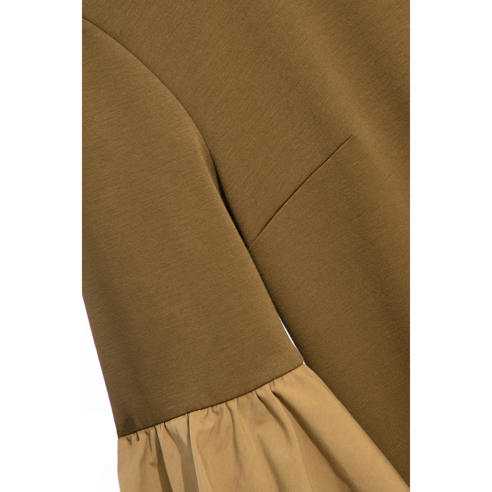 iROO Women Fashion Two Tone Retro Short Dress · v2