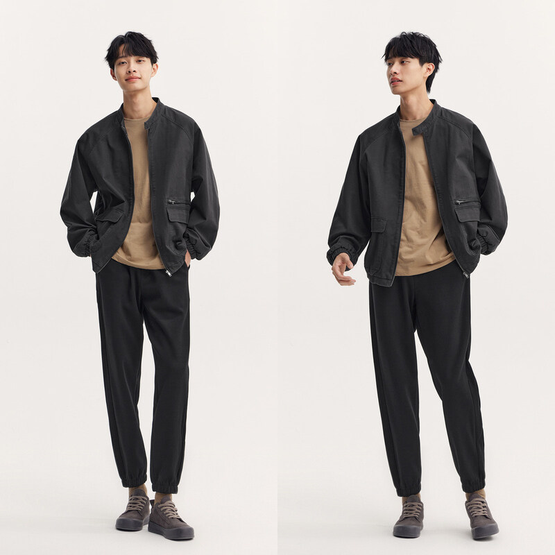 Semir Men'S Jacket For Autumn 2024 Trendy Vintage Work Clothes Jacket Loose Fit Solid Color Featuring Drop-Shoulder Sleeves Versatile Top · v4
