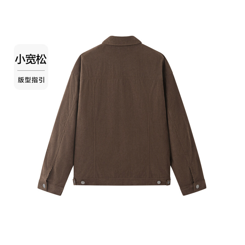 Semir Men'S Jacket For Autumn 2024 Made Textured Vintage Corduroy Fabric Featuring Stylish Versatile Work Clothes-Inspired Top Perfect For Fashionable Look · v4