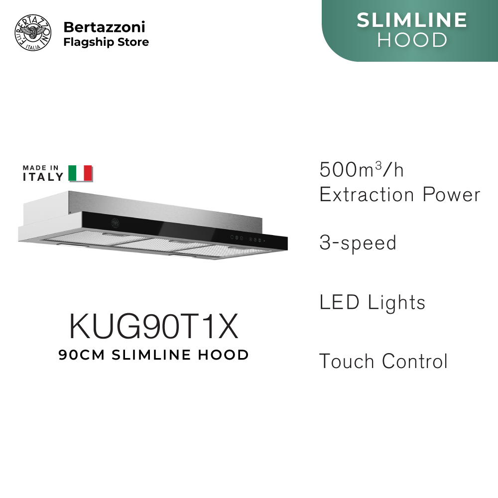 Bertazzoni KUG90T1X 90cm Slimline Hood · v4