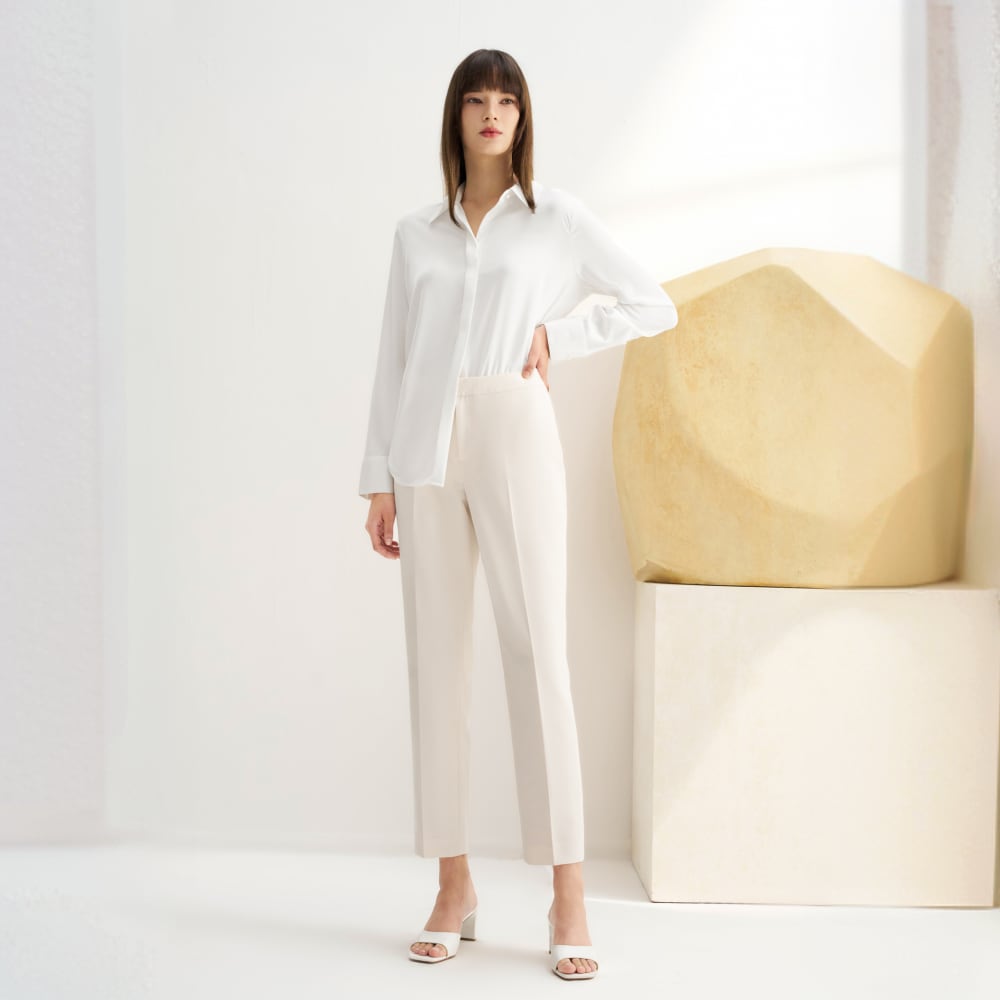 Pantaloni a sigaretta in twill G2000 Cool Touch e anti UV