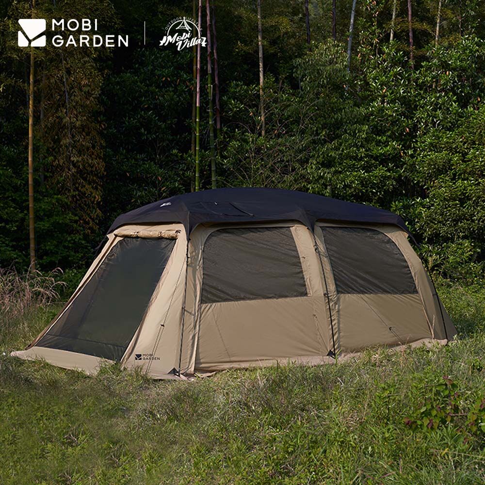 MOBI GARDEN Camping Tent Family Tent Large Space Waterproof Sun protect Outdoor