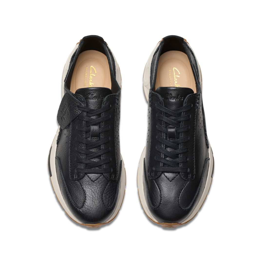 Clarks Womens Craft Speed. Sneakers - Black Leather · v9