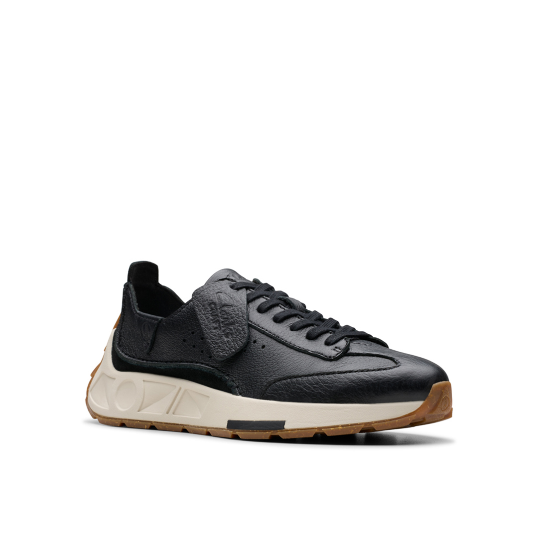 Clarks Womens Craft Speed. Sneakers - Black Leather · v9