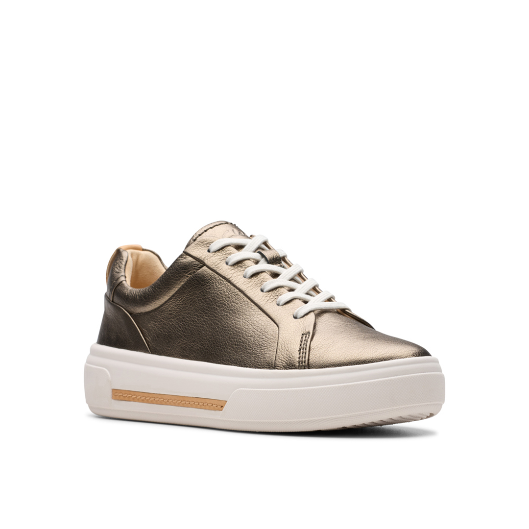 Clarks Womens Hollyhock Walk Sneakers - Metallic