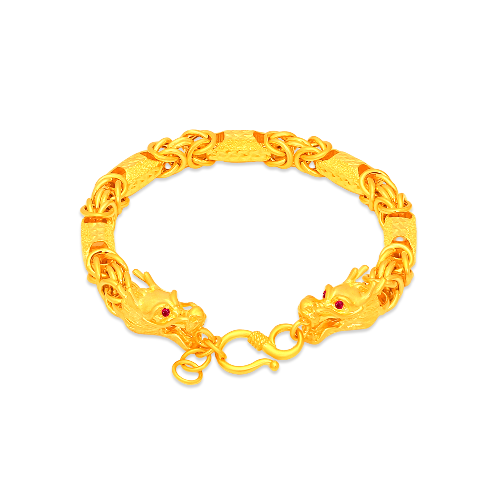 TAKA Jewellery 916 Gold Bracelet Dragon Heads · v7