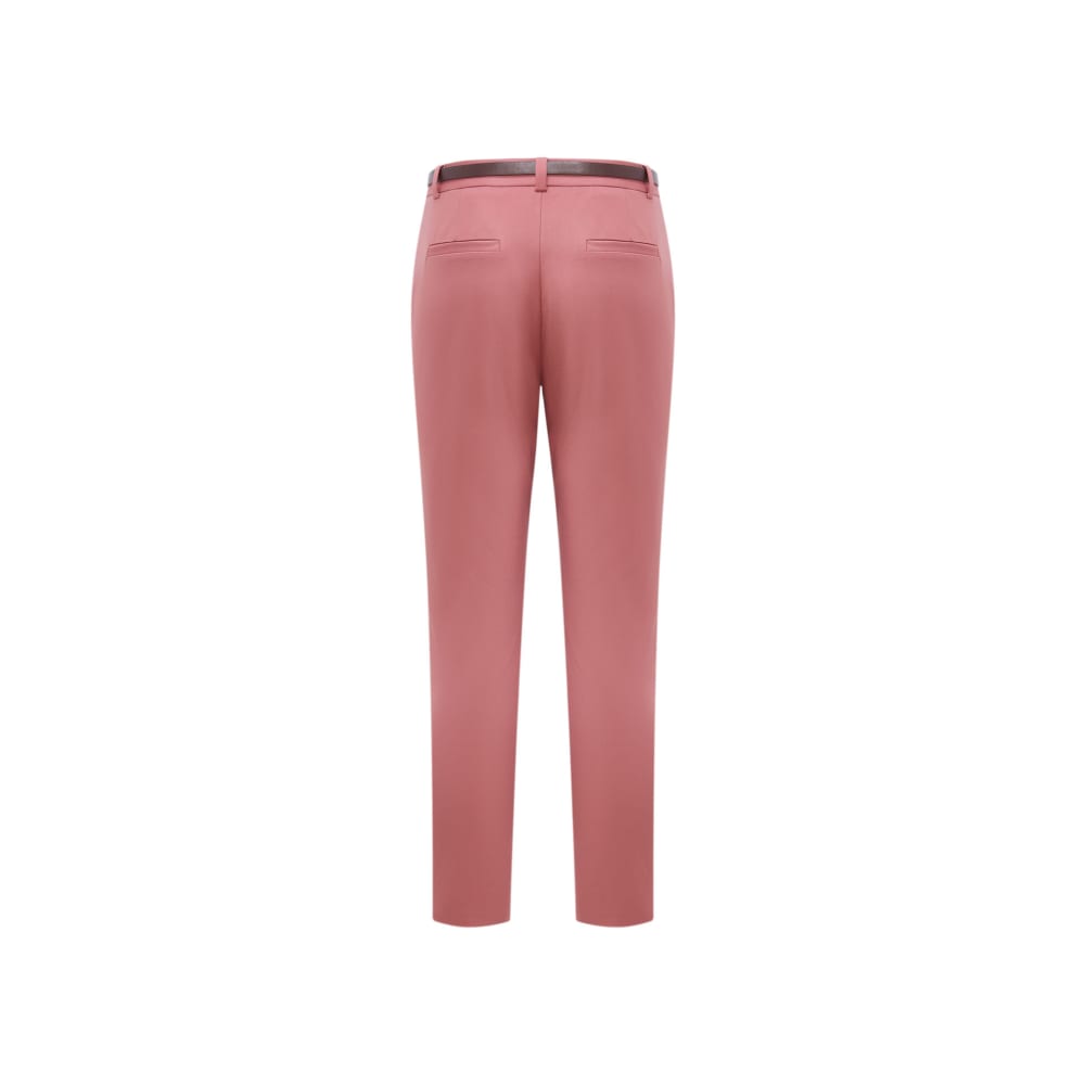 G2000 Stretchable Double Weave Skinny Cropped Pants with Belt · v6