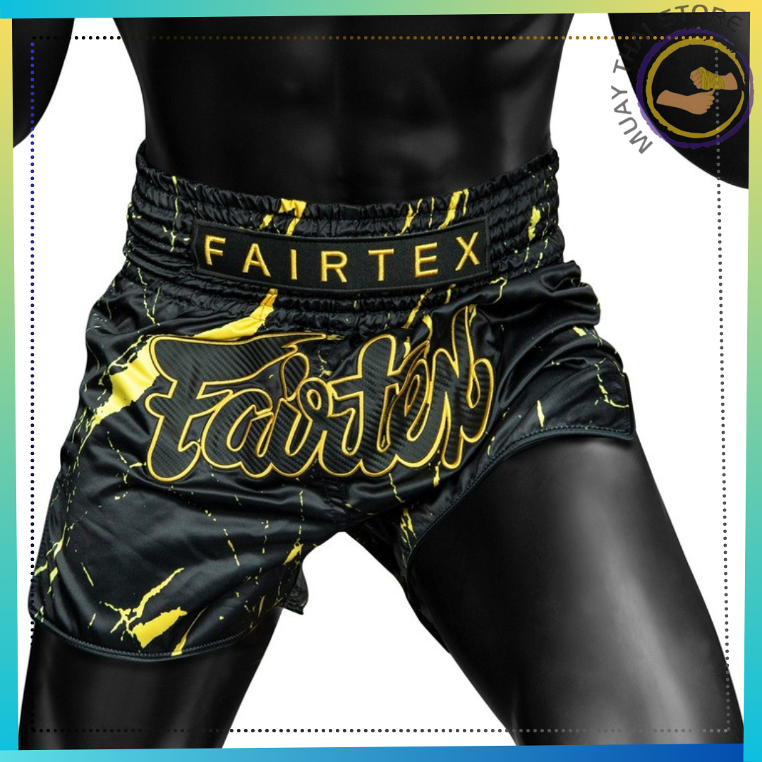 Celana Pendek Muay Thai Fairtex BS1947 Marmer Hitam
