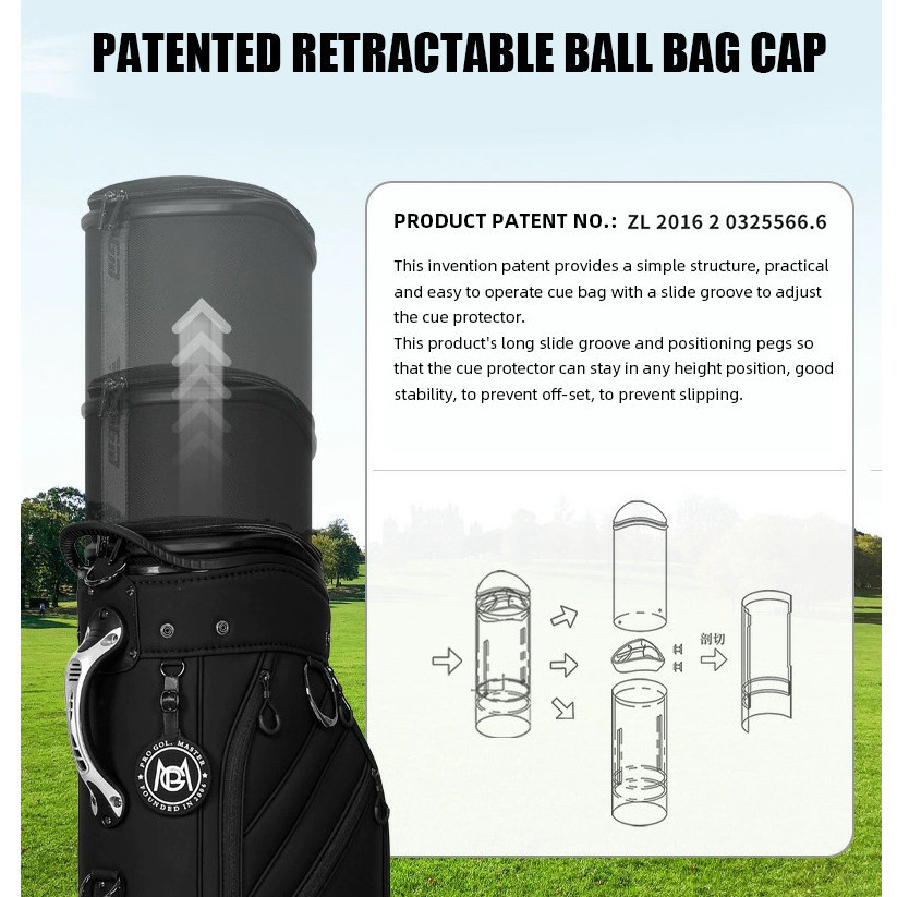Golf Bag Golf Air Checked Bag Golf Travel Bag PGM Mo Eyes Microfibre Leather Golf Bag with Wheels 8 Divider Telescopic Hard Case Golf Travel Bag with Inverted Golf Clubs Design QB153