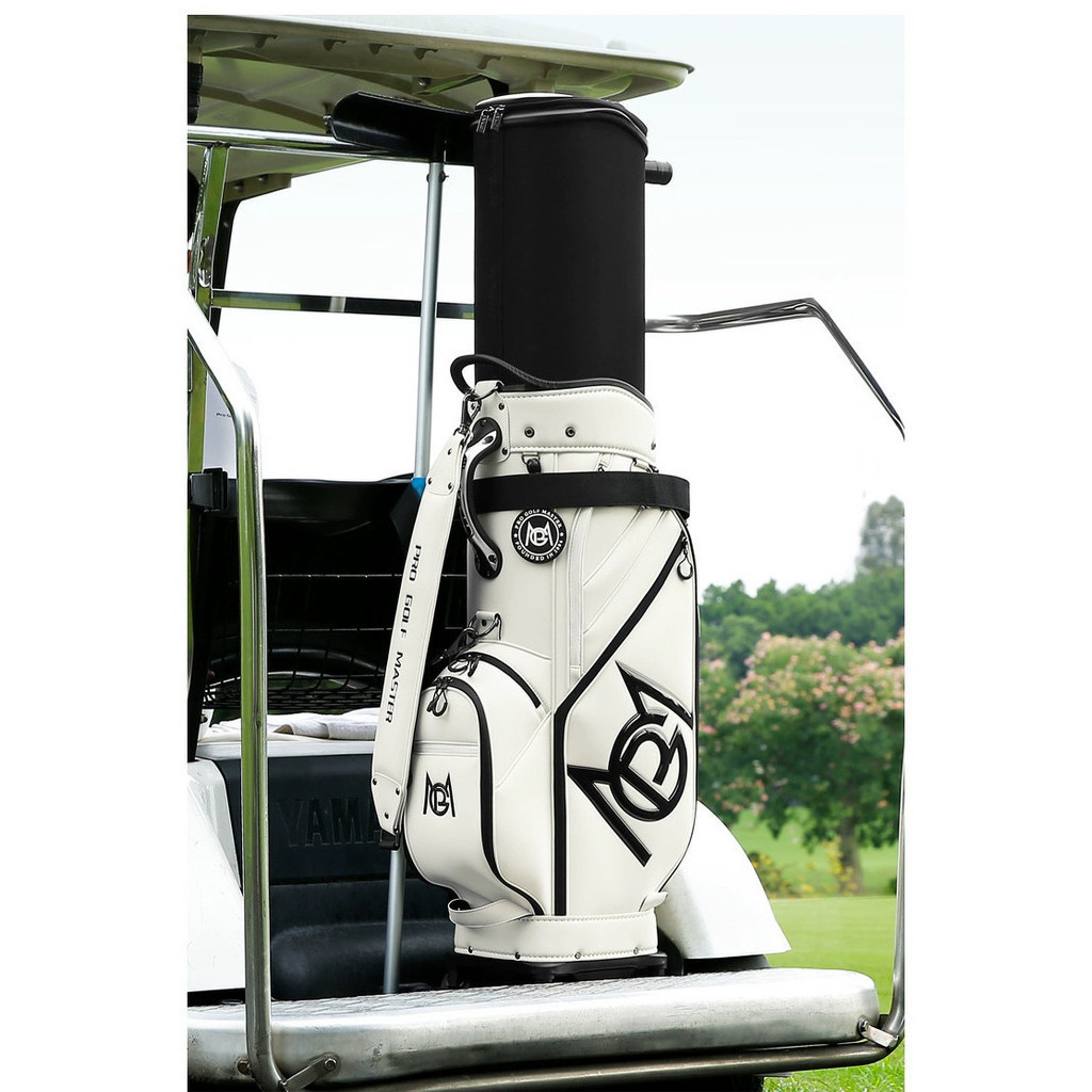 Golf Bag Golf Air Checked Bag Golf Travel Bag PGM Mo Eyes Microfibre Leather Golf Bag with Wheels 8 Divider Telescopic Hard Case Golf Travel Bag with Inverted Golf Clubs Design QB153
