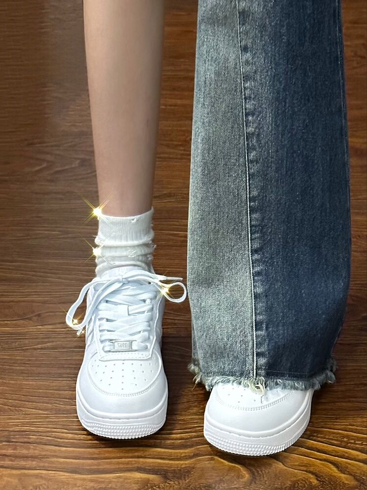 Scarpe casual da donna Kappa 2025 Estate New Style Retro Sneakers sportive con fondo spesso alzato versatili e piatte con punta tonda