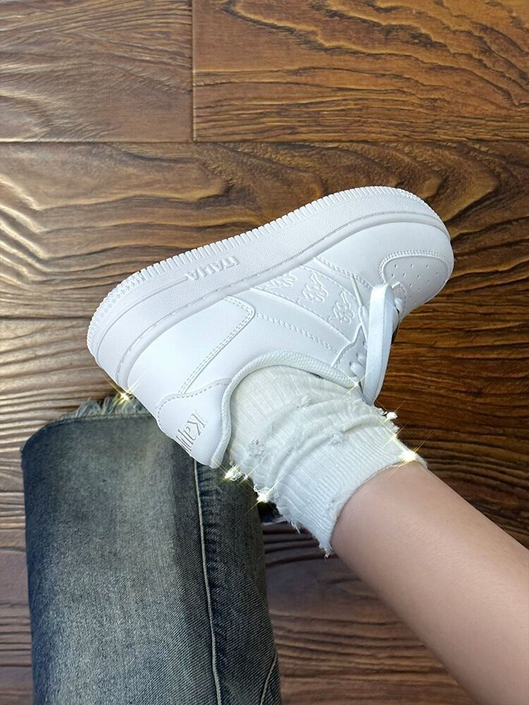 Scarpe casual da donna Kappa 2025 Estate New Style Retro Sneakers sportive con fondo spesso alzato versatili e piatte con punta tonda