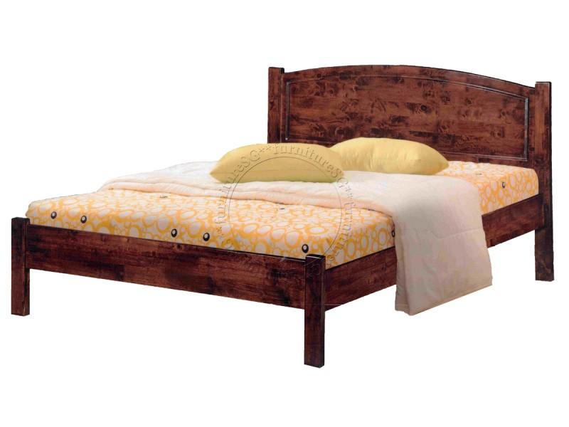 (Furniture SG) Struttura del letto in legno massello (Queen/King)