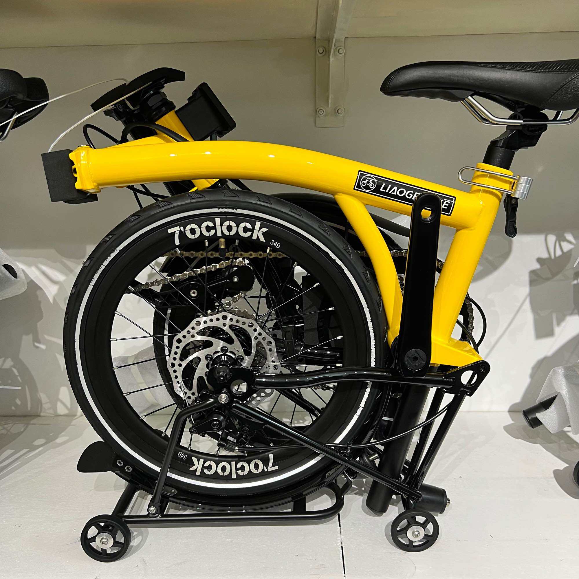 Liaoge D9 trifold bike disc brake 16” 20” external 9 speed Chromoly Steel frame compact folding · v5