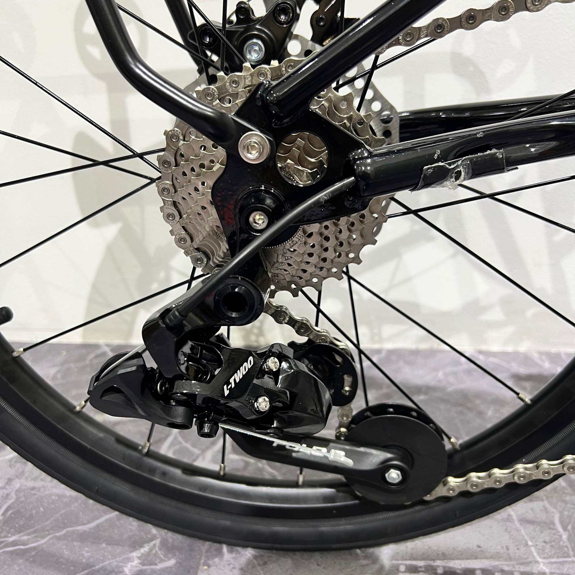 Liaoge D9 trifold bike disc brake 16” 20” external 9 speed Chromoly Steel frame compact folding · v5