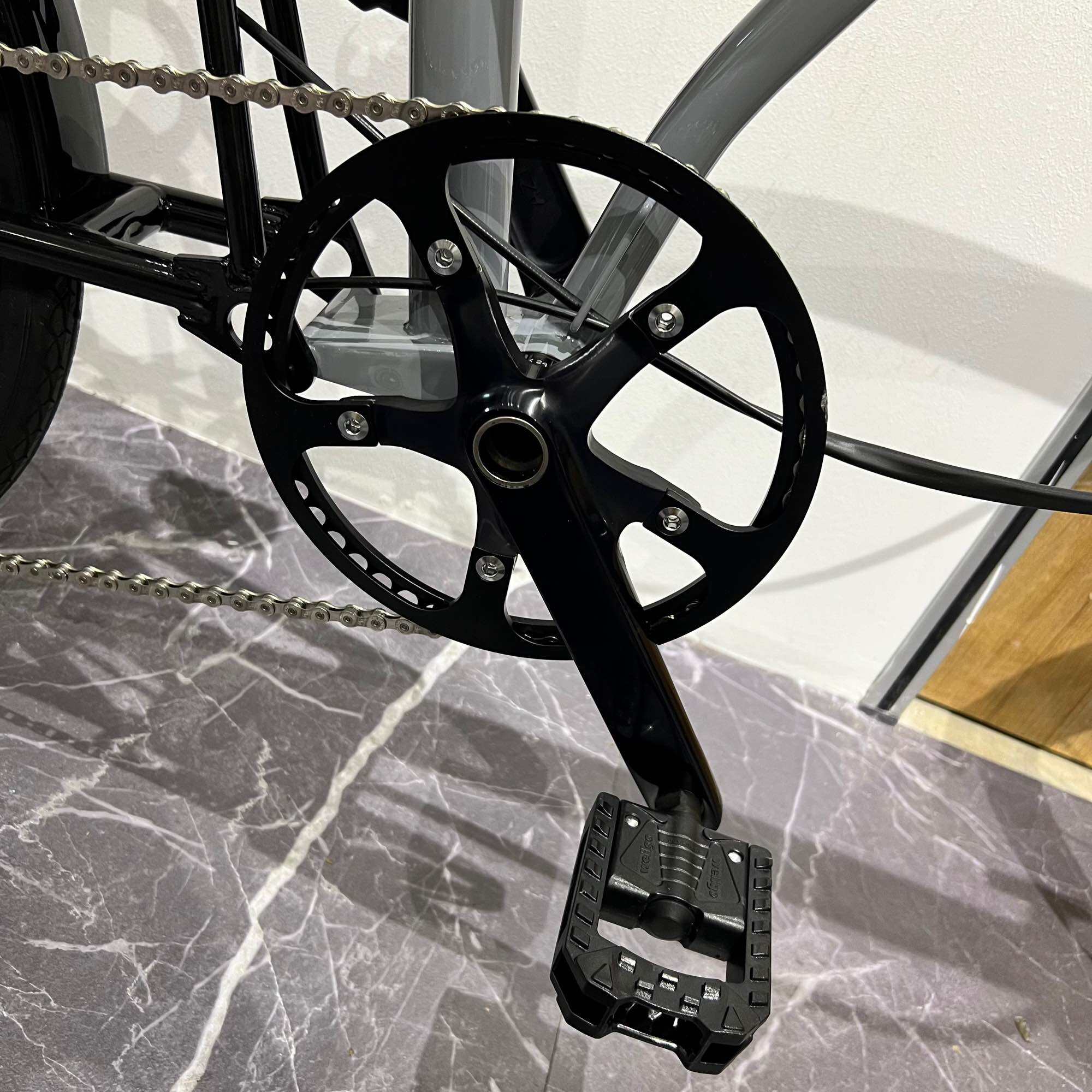 Liaoge D9 trifold bike disc brake 16” 20” external 9 speed Chromoly Steel frame compact folding · v5