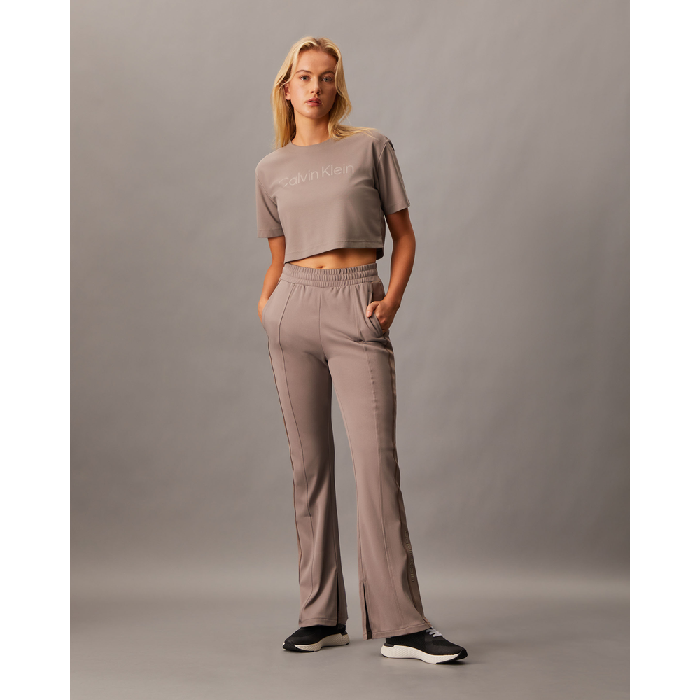 CALVIN KLEIN CK Sport Icon Tricot Flare Sweatpants Womens · v4
