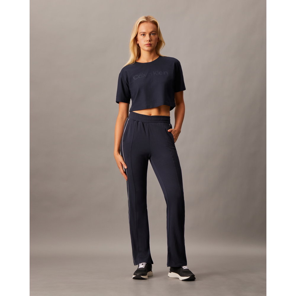 CALVIN KLEIN CK Sport Icon Tricot Flare Sweatpants Womens · v4