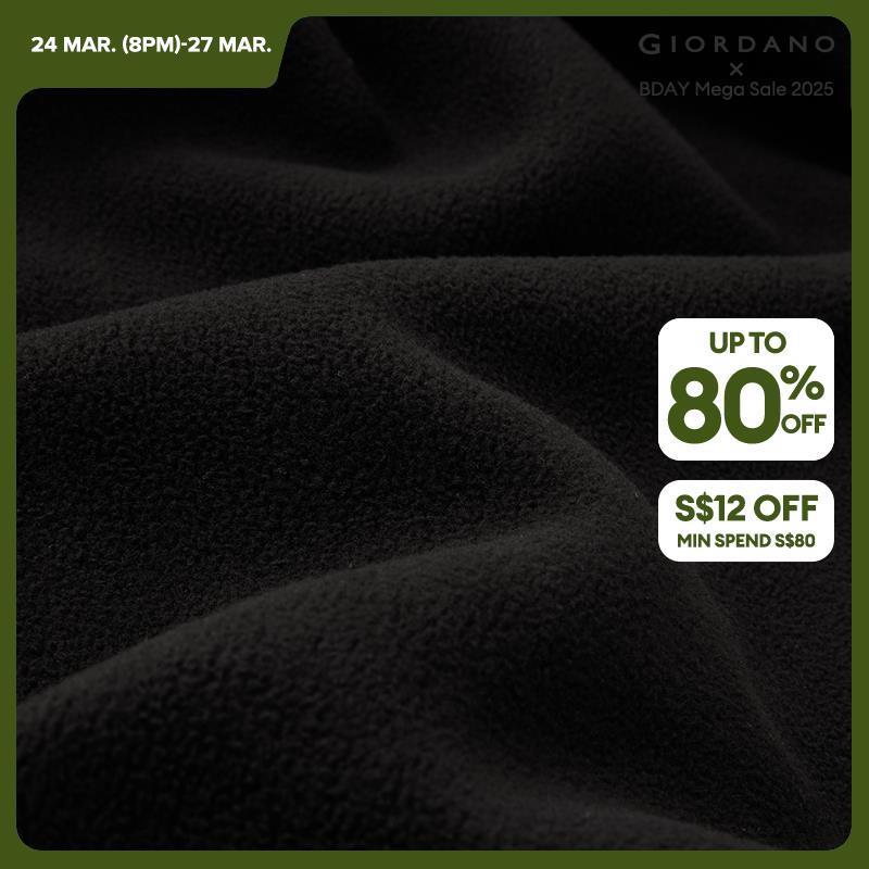 Giordano Women Fleece-Lined Elastic Waist with Drawstring Knitted Pants Free Shipping 05414857 · v2