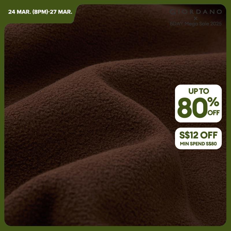 Giordano Women Fleece-Lined Elastic Waist with Drawstring Knitted Pants Free Shipping 05414857 · v2