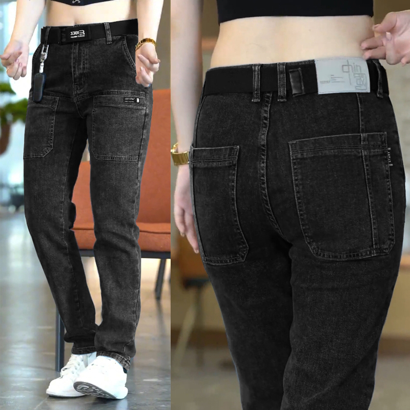 [lsdj] 2023 New Men's Slim Jeans Stretch Skinny Multi Pocket Fashion Designer Denim Trousers Male Brand Clothes Pants Streetwear · v2