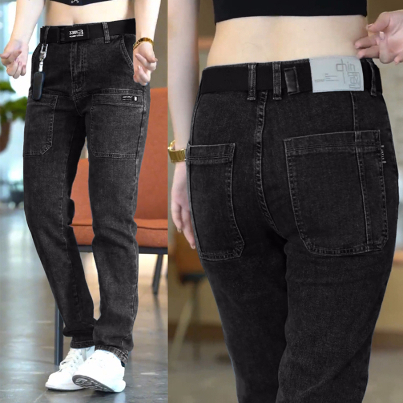 [lsdj] 2023 New Men's Slim Jeans Stretch Skinny Multi Pocket Fashion Designer Denim Trousers Male Brand Clothes Pants Streetwear · v2