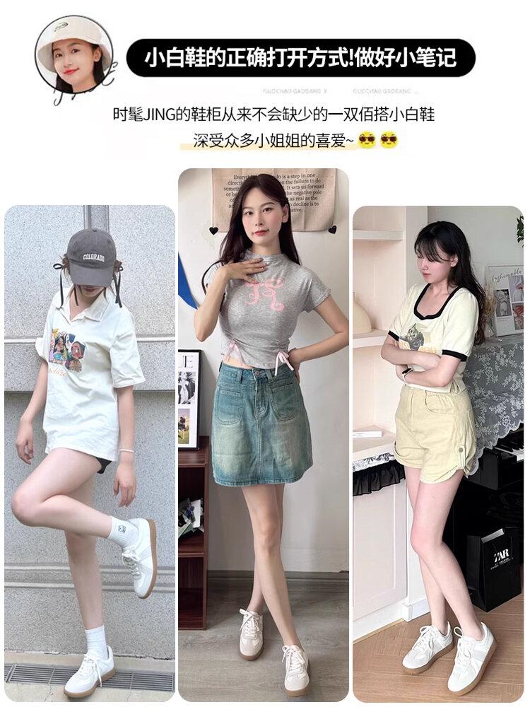 Giày đế phẳng Dusto cho nữ Giày thể thao phong cách mới mùa hè Khóa chéo thời trang Mũi tròn Gót thấp Đế ngoài bằng cao su