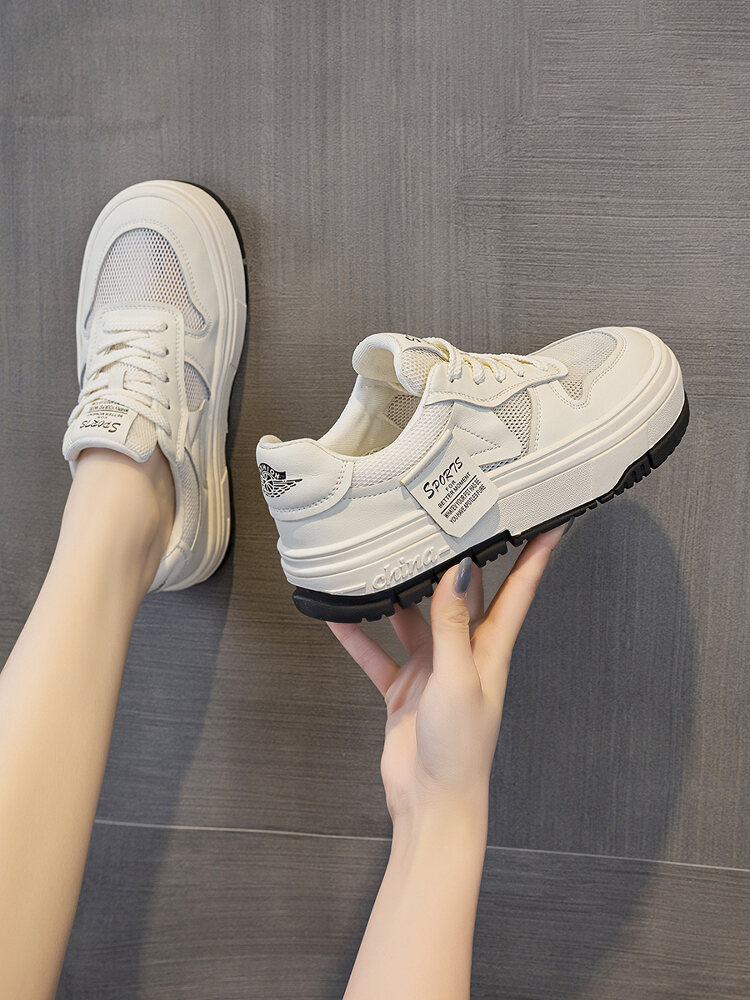 Low-Top Comfortable Fashionable Casual Shoes for Women Thick Bottom Soft Bottom Anti-Slip Dad Shoes Trendy Cross-Buckled Korean Style · v7